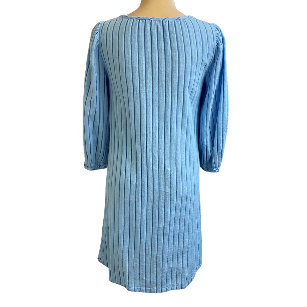 J. Crew Balloon-Sleeve Striped Dress - Picture 5 of 11
